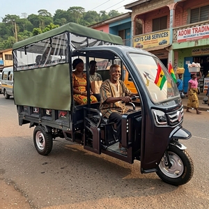 Tricycle électrique certifié CEE <span class=keywords><strong>de</strong></span> haute qualité, 72V 2000W, à carrosserie ouverte, pour le transport <span class=keywords><strong>de</strong></span> marchandises, capacité <span class=keywords><strong>de</strong></span> charge <span class=keywords><strong>de</strong></span> 400 kg, vitesse <span class=keywords><strong>de</strong></span> 50-70 km/h - Product Image 3