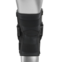 Genouillère articulée souple en néoprène avec bandes de soutien métalliques et coussinets antidérapants – Protection professionnelle pour l'entraînement et les activités sportives