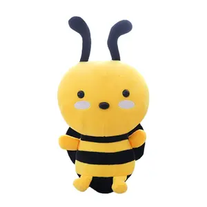 도매 귀여운 작은 동물 꿀벌 봉제 장난감 Kawaii 잠자는 현실적인 박제 부드러운 봉제 꿀벌 장난감