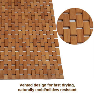 للبيع بالجملة حصيرة حمام كبيرة جدًا من الخيزران حصيرة طاولة مضادة للانزلاق للحمامات - Product Image 5