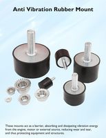 Supports anti-vibrations en caoutchouc M6 M8 M12 pour moteur de machine, pompe, amortisseur de vibrations, pieds de fixation