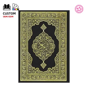 <span class=keywords><strong>Libri</strong></span> religiosi delicati personalizzati sacra bibbia corano in pelle nera con copertina rigida stampa di <span class=keywords><strong>libri</strong></span> corano - Product Image 1
