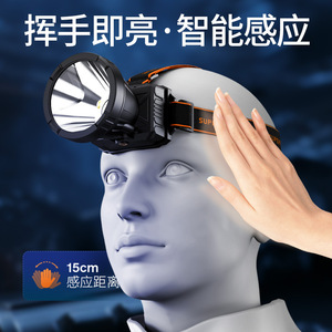 ไฟหน้าแบบซุปเปอร์ไฟร์ 2000 มิลลิแอมป์แบบชาร์จไฟได้ LED ปรับได้สำหรับการเดินป่ากลางแจ้งและตกปลา - Product Image 4