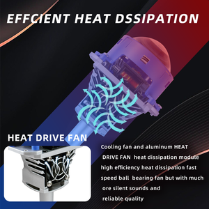 G60 140W 1400LM lente láser dual 3,0 <span class=keywords><strong>bi</strong></span> lente led coche lente de proyector LED - Product Image 3