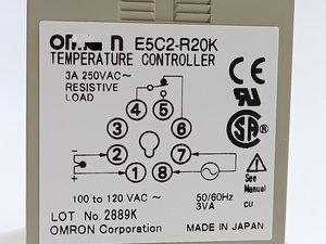 पीएलसी <span class=keywords><strong>E5C2</strong></span>-R20K तापमान नियंत्रक 0 से 1200 डीजी सी 100-120v एसी - Product Image 3