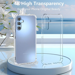 A05 A05S A35 A04 A14 A24 A35 custodia in Silicone TPU trasparente antiurto <span class=keywords><strong>per</strong></span> <span class=keywords><strong>Samsung</strong></span> Galaxy A55 A54 A53 <span class=keywords><strong>A52</strong></span> A52S A51 A50 5G <span class=keywords><strong>Cover</strong></span> del telefono - Product Image 5