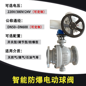 Válvula de bola eléctrica inteligente a prueba de explosiones CT4/BT4 IP67/68 para tuberías de gas - Product Image 4