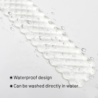 Repose-poignet pour souris en gel transparent texturé, en forme de cristal, résistant à l'eau, design personnalisable, couleur à changement progressif