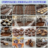 Ligne de production d'enrobage au chocolat en acier inoxydable/machine d'enrobage au chocolat pour gâteaux avec certificat CE