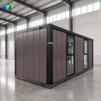 Maison conteneur pliable 20 pieds à déploiement rapide, isolée et modulaire, pour camp de construction et bureau de chantier