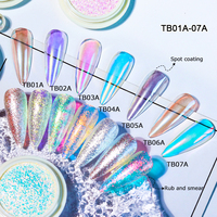 Poudre Multichrome Caméléon Titane Bojun TB07A 120-130µm, Flocons d'Opale Irisés Aurore Fins pour Résine et Nail Art DIY, Sans TPO, FDS