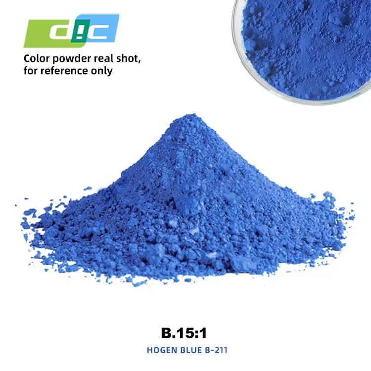 जापानी डीआईसी Phthalocyanine नीले कार्बनिक वर्णक वर्णक नीले 15:1 HOGEN ब्लू B-211 प्लास्टिक उद्योग में इस्तेमाल किया
