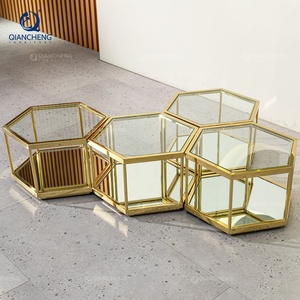 China sala de estar fabricante proveedor dorado Oficina <span class=keywords><strong>Centro</strong></span> <span class=keywords><strong>Mesa</strong></span> Hotel vestíbulo <span class=keywords><strong>centro</strong></span> redondo oro Barel vidrio <span class=keywords><strong>mesa</strong></span> de <span class=keywords><strong>centro</strong></span> - Product Image 6