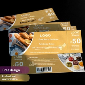 Boletos de Admisión Personalizados para Zonas Turísticas con Código QR Anti-Falsificación, Impresos en Papel Couché Plegado en Rollo, Estampado en Caliente - Product Image 3