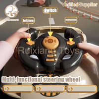 Console de Jeu de Course STIM pour Enfants avec Simulation de Parcours d'Obstacles et Volant de Course Électrique en Plastique