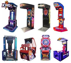 Jeu d'arcade Punch électronique à pièces et <span class=keywords><strong>Kick</strong></span> Stand Sac de frappe <span class=keywords><strong>Kick</strong></span> Power Arcade Game Training Simulator Machine de boxe - Product Image 1