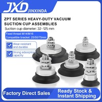 JXD pour ZPT40 Ventouse de levier à soufflet large robuste A14/A16 40mm avec tampon NBR/Silicone pour la manipulation de tôles courbées