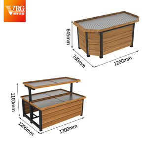 Scaffali del supermercato in acciaio resistente-espositore per frutta e verdura per staffa del negozio - Product Image 3