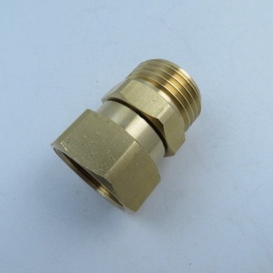 Solid Brass Hose Connector Adapter 3/4 GHT Threaded For Garden Water Connectors - Product Image 4