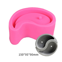 Produit en ligne chaud bricolage faisant du plâtre préfabriqué ciment Vase plante Pot moule béton résine Silicone caoutchouc Pot de fleur moule