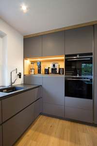 Personnalisation complète d'armoires chinoises, s'adapte aux cuisines irrégulières, appareils encastrés, spécifique aux villas, série d'armoires ouvertes - Product Image 3