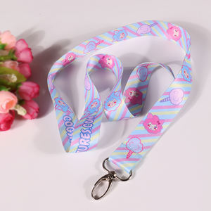 Correa de Cordón Personalizada de Poliéster Multicolor de 20 mm con Serigrafía y Gancho - Product Image 2