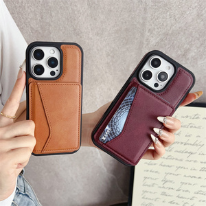 Porta magneti di lusso porta Slot per telefono in pelle PU custodie per <span class=keywords><strong>iPhone</strong></span> 13 12 <span class=keywords><strong>11</strong></span> 16ProMax 14 15Plus antiurto Flip Stand <span class=keywords><strong>Cover</strong></span> <span class=keywords><strong>portafoglio</strong></span> - Product Image 6