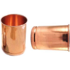 PARIJAT HANDICRAFT Pack of 2 Mint Julep <b>Cup</b> Copper Drinkware Accessories - Product Image 2
