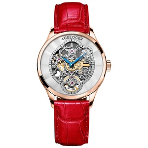 Orologio Originale Agelocer con Quadrante a Specchio, Orologio Meccanico Automatico Scheletrato da Donna per Affari e Occasioni Formali, Regalo di Compleanno per Donne - Product Image 2