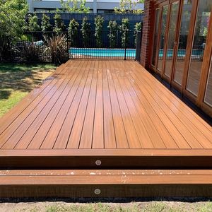 Tarima <span class=keywords><strong>de</strong></span> Exterior Impermeable Ecológica <span class=keywords><strong>de</strong></span> WPC con Relieve 3D y Sistema <span class=keywords><strong>de</strong></span> Enclavamiento por Coextrusión - Product Image 5