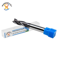 Warrior's Best-Selling 3/8 Shank Carbure monobloc CNC Outils de coupe Fraise en bout Ébauche Chipbreaker Router Bit Aitin Coating OEM ODM
