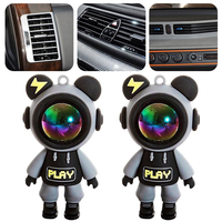 Diffuseur de parfum pour voiture Astronaute Mignon, Décoration de voiture de luxe, Désodorisant de ventilation automobile, Clips de ventilation de dessin animé pour SUV, camion, camping-car