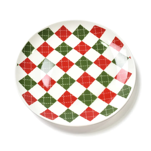 Vente en gros d'assiettes à gâteau doubles <span class=keywords><strong>de</strong></span> Noël personnalisées, <span class=keywords><strong>plat</strong></span> <span class=keywords><strong>de</strong></span> service en céramique avec logo personnalisé - Product Image 2