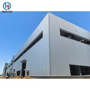 อาคารโครงสร้างเหล็กพร้อมประตูโค้งอาคารเหล็กโครงเหล็ก<span class=keywords><strong>บ้าน</strong></span>แบบโครงอ่อน - Product Image 1