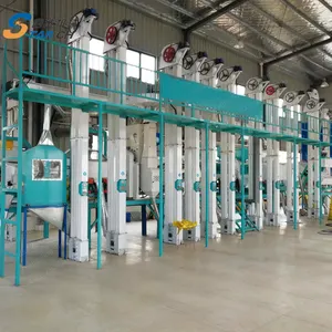 Automatische Commerciële Rijst Molen Tanzania Nigeria Gambia 50tpd Rijst Freesmachine In Kano