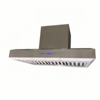 Campana Extractora de Pared de 36 Pulgadas y 900 CFM, Control Inteligente, Filtro de Deflector, 4 Velocidades, 2 Luces LED, 15 Minutos, en Acero Inoxidable