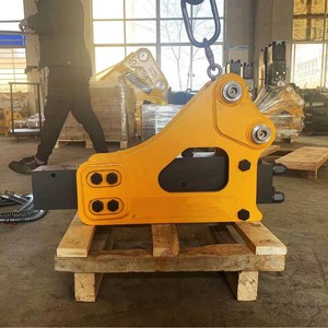 Martillo Hidráulico Amarillo de 120 mm para Excavadora, Minería y Túneles - Product Image 1