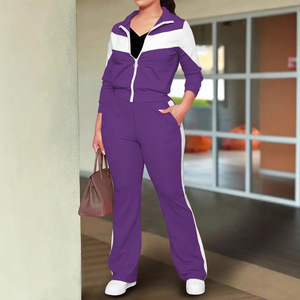 Nuovo Modello 2026 Bestseller: Completo Donna Elegante e Comodo con Felpa Sportiva a Contrasto con Zip e Pantaloni Casual - Product Image 5