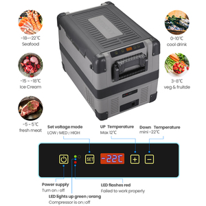 Nevera Portátil para Auto Evercool de 33L, Congelador Solar de 24V CC con Compresor Geepas, Mini Nevera Solar de 220V - Product Image 6