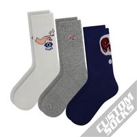 Chaussettes personnalisées pour hommes avec logo sur mesure, chaussettes décontractées personnalisées, chaussettes de sport personnalisées