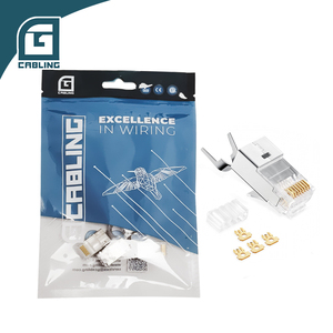 Gcabling FTP blindé 8P8C prise réseau rj 45 conectores cat 6a connecteurs ethernet cat6a <span class=keywords><strong>rj45</strong></span> connecteur <span class=keywords><strong>avec</strong></span> clip - Product Image 3
