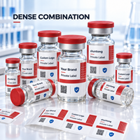 OEM Pharmazeutische Klebeetiketten Farbdruck Matt QR-Code Fläschchen-Etikett