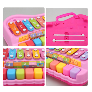 Jouet de musique 3 en 1 pour enfant, animé, 8 clés, <span class=keywords><strong>Xylophone</strong></span>, Piano à nues, avec <span class=keywords><strong>Xylophone</strong></span> éducatif, garçons et filles - Product Image 3