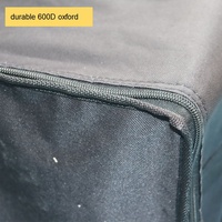 Sac de transport isotherme en tissu polyester 600D à double fermeture éclair avec poignée, motif lettres, pour pizzas et cosmétiques, idéal pour l'export.