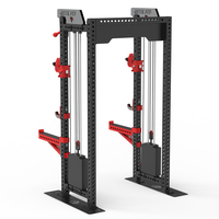 Estación de Entrenamiento Multifuncional REYK Crossover Stand Station con Pila de Pesas de Acero al Carbono para Entrenamiento de Cuerpo Completo
