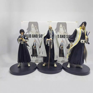 Figura de Anime de <span class=keywords><strong>Bleach</strong></span>, Kuchiki <span class=keywords><strong>Rukia</strong></span>, Kuchiki Byakuya, Yamamoto Genryuusai, Shigekuni, Adorno Decorativo, Juguete de Escritorio, Regalo - Product Image 1