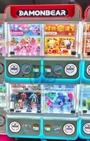 WANGERBAO Distributeur automatique de capsules Gacha Gachapon, machine de jeu d'arcade professionnelle personnalisable à 4 compartiments, à monnayeur