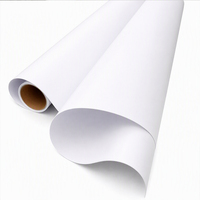 Rollo de Vinilo Autoadhesivo de PVC de Alta Resistencia, Película Impermeable para Exteriores, Imprimible, para Rotulación de Vehículos, Pancartas, Pósteres, Publicidad