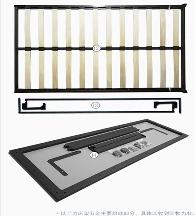 현대 간단한 디자인 공간 절약 침대 수직 벽 침대 하드웨어 키트