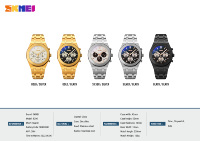Montre-bracelet chronographe SKMEI 9296 de qualité supérieure pour hommes d'affaires avec fonction chronomètre et date pour les occasions de bureau quotidiennes